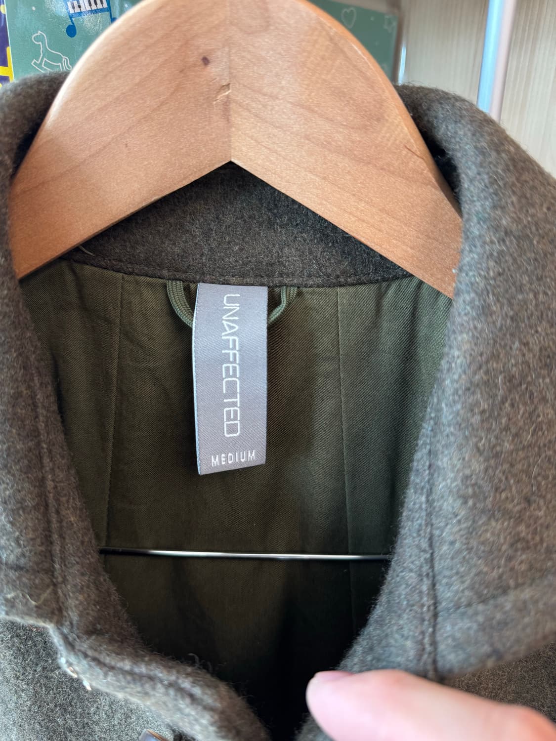 언어펙티드 밀리터리 A라인 코트 M 상품이미지7