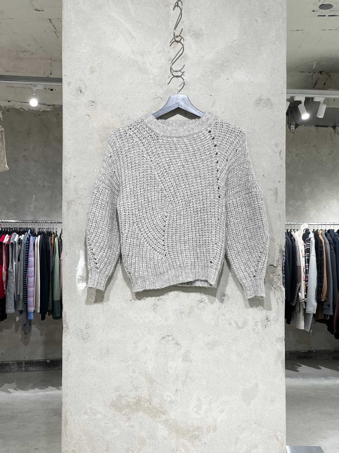 이자벨 마랑 에뚜왈 그레이 크루넥 스웨터 상품이미지1