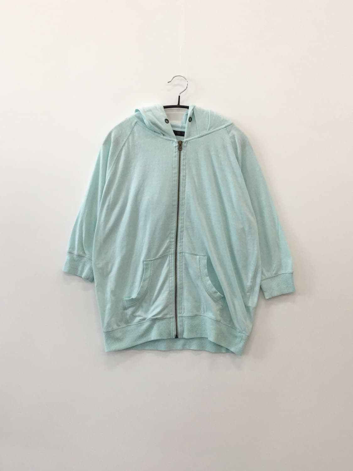 'TipTop' Mint Zip Up Hoodies 상품이미지3