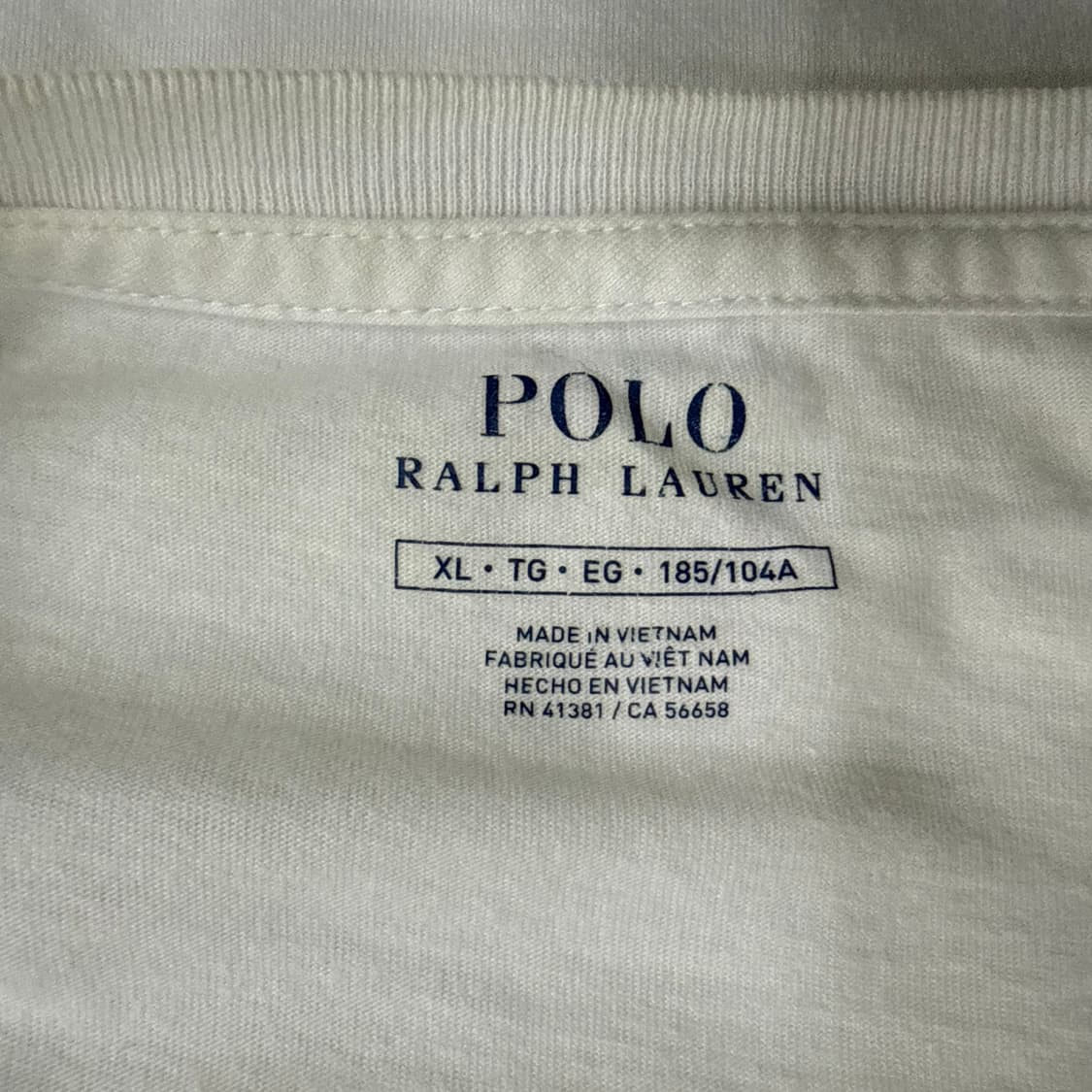 XL 폴로랄프로렌 화이트 반팔 티셔츠 0316T 상품이미지3