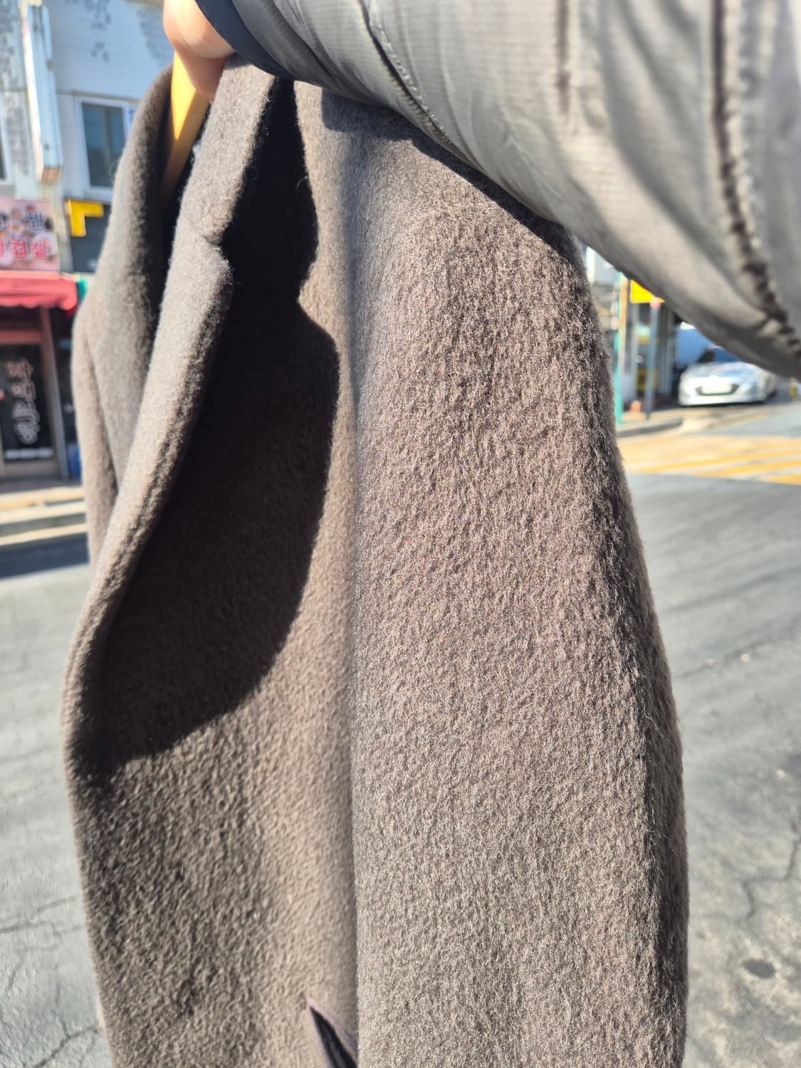 시스템 라마 울 혼방 코트 105사이즈 상품이미지7