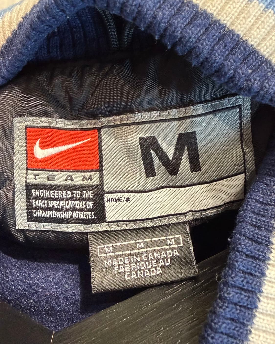 나이키 90s 네이비 노스 캐롤라이나 바시티 자켓  상품이미지8