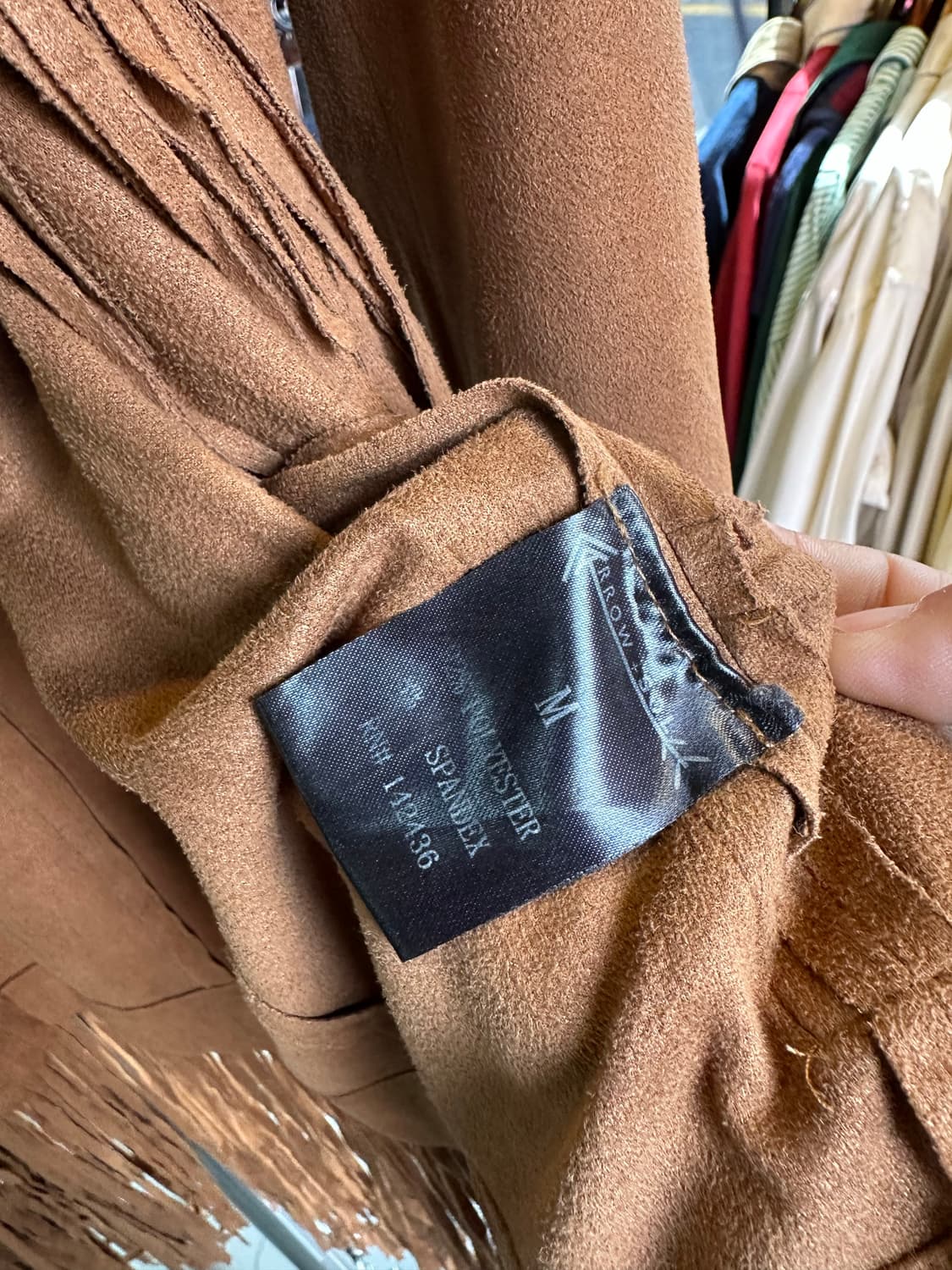 리얼 레더 스웨이드 프린지 웨스턴 자켓 우먼스 상품이미지10