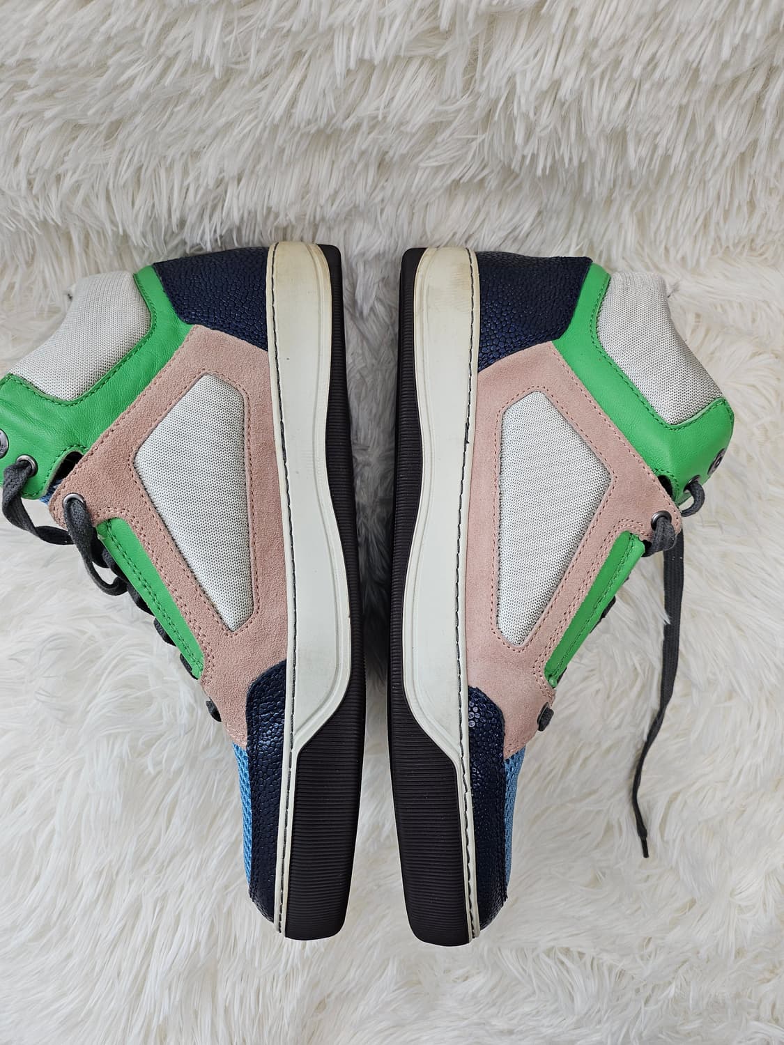 랑방 컬러블록 미드탑 스니커즈 265 7 상품이미지3