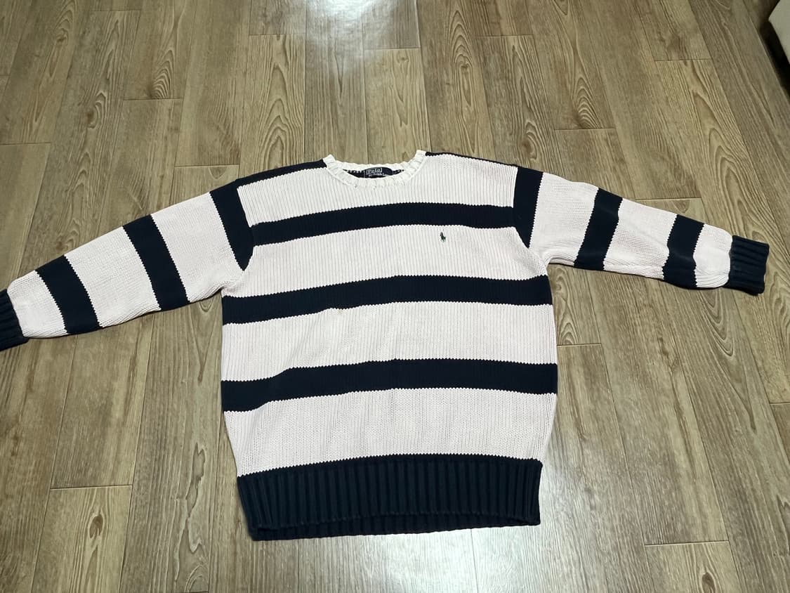 폴로랄프로렌 (핑크/네이비) 스트라이프 니트 상품이미지1