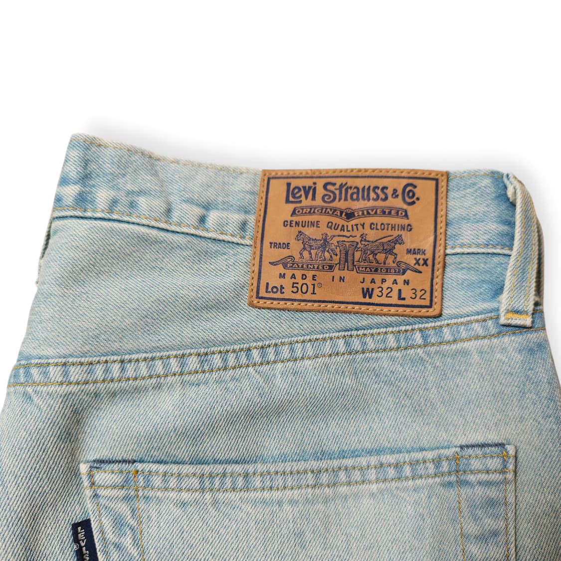 리바이스 1980s 501 블루탭 연청 데님 팬츠 32사이즈 상품이미지6