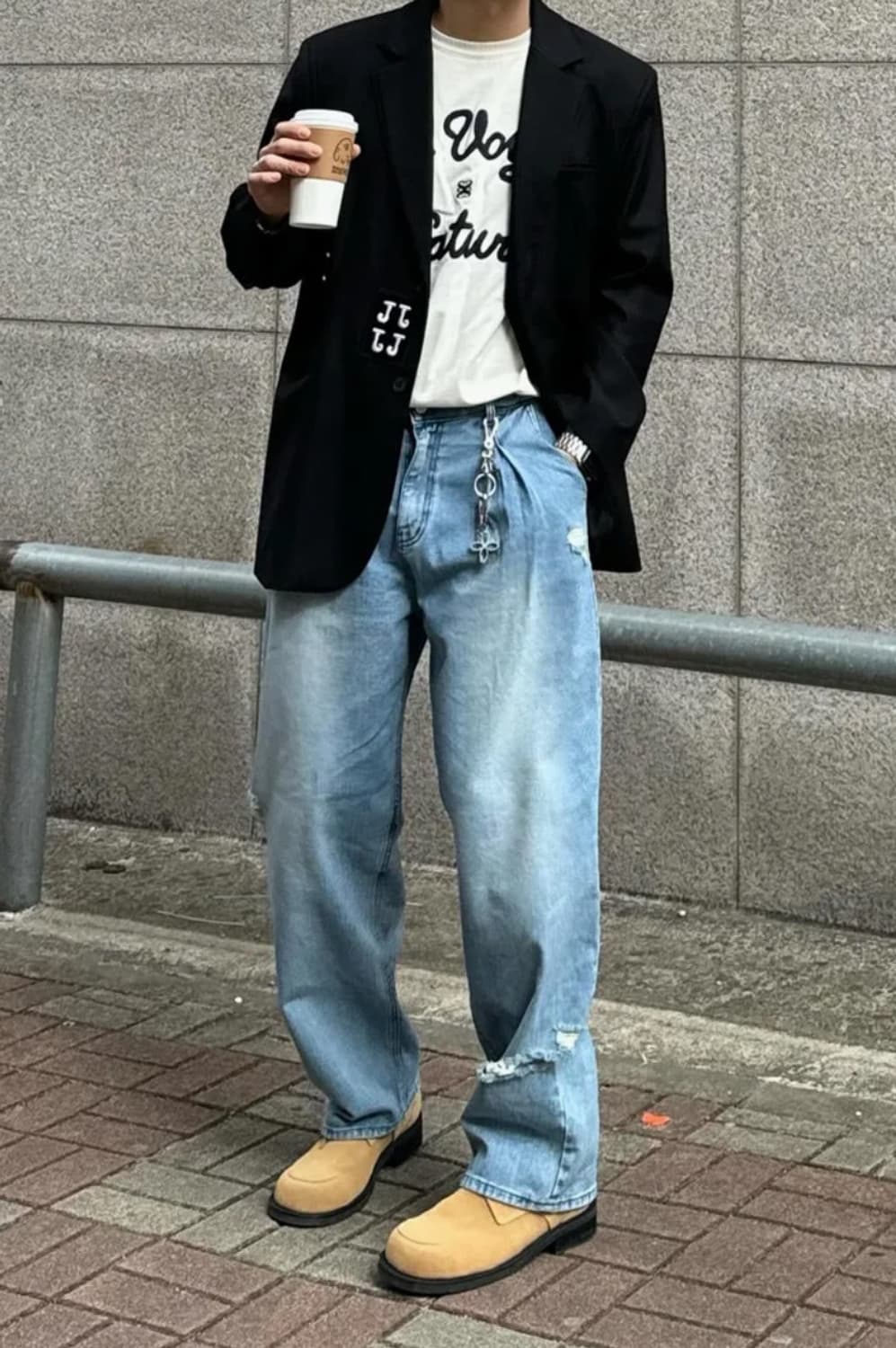 세터 로고 자수 보야지 반팔 티셔츠 리조트 아이보리 상품이미지2