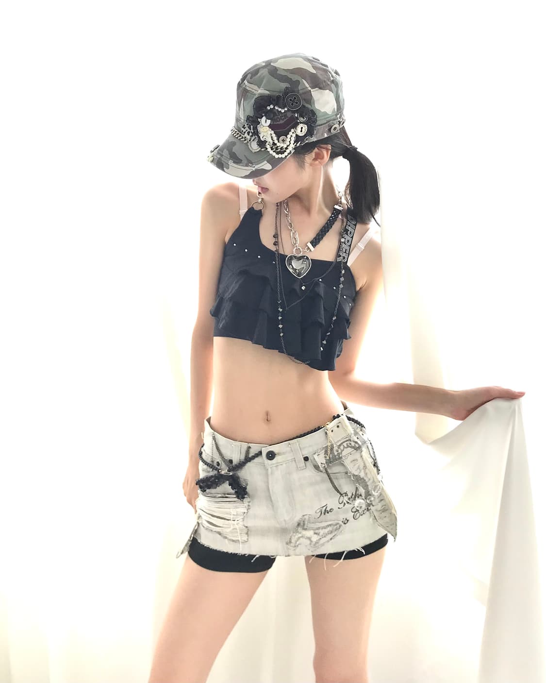Custom🐾)Sword 🗡️ Lettering mini skirt 상품이미지9