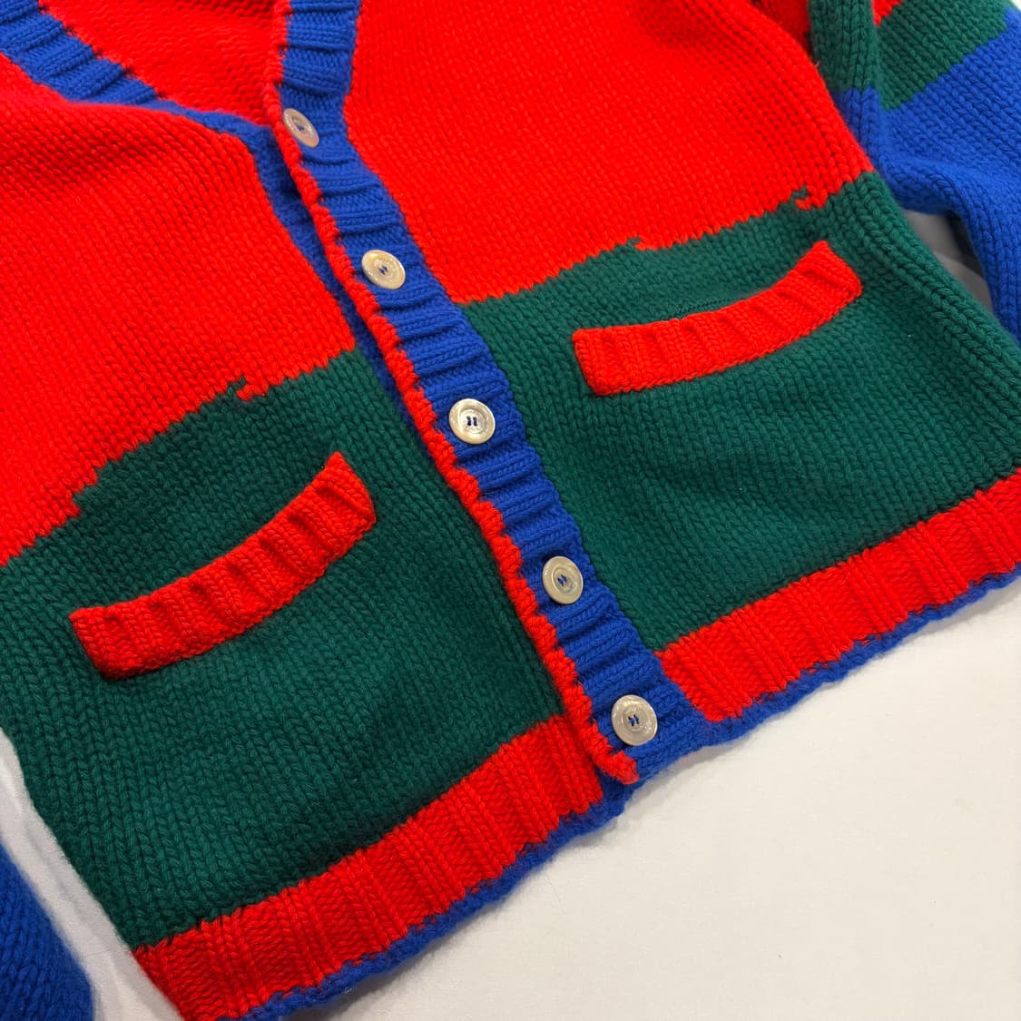 [XS] 구찌 오버사이즈 컬러블록 니트 가디건 B274 상품이미지9