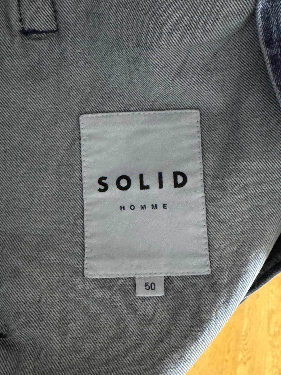솔리드옴므 24SS 워싱 데님 집업 자켓 50(105) 사이즈 상품이미지3