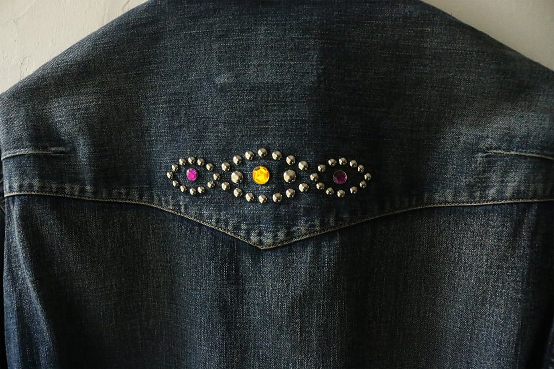 넘버나인 웨스턴 스터드 데님 셔츠 상품이미지8