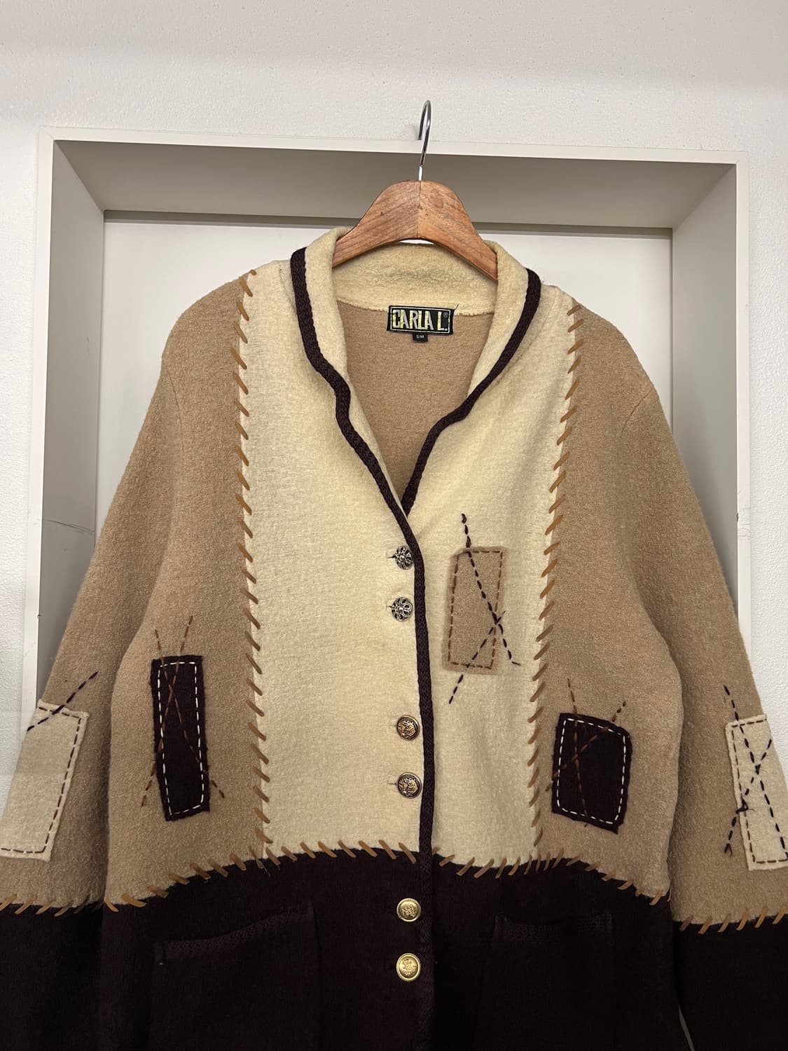 VINTAGE CARLA BOILED WOOL JACKET 보일드울자켓 상품이미지3