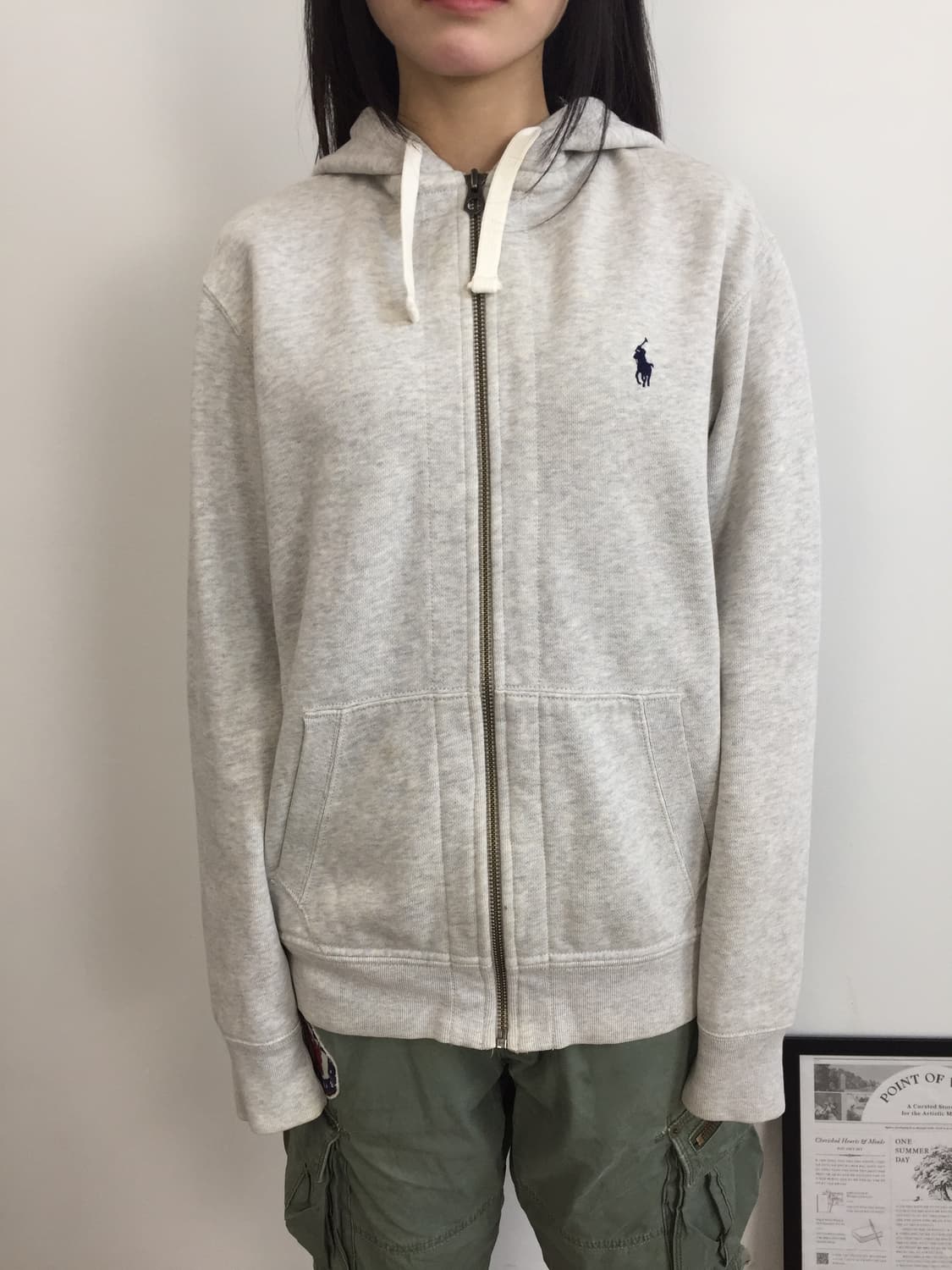 Polo Ralph Lauren Gray Zip Hoodie 상품이미지2