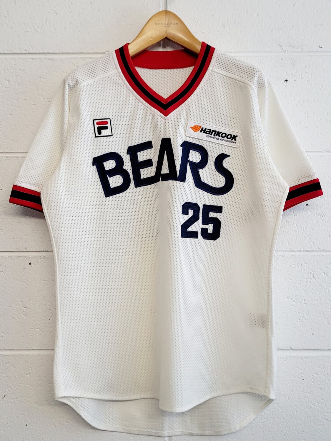 위팬(휠라패치) 두산베어스 올드 홈유니폼(No.25 양의지.자수마킹) 상품이미지2