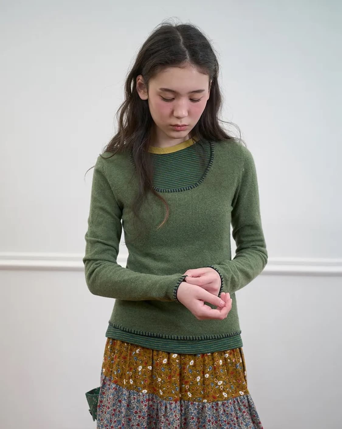 노컨텐츠 스티치 니트 상품이미지2