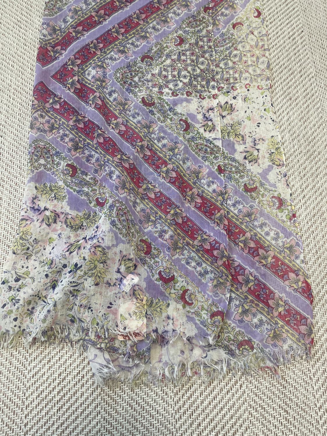 빈티지 에스닉 플라워 스카프 J03946 상품이미지4