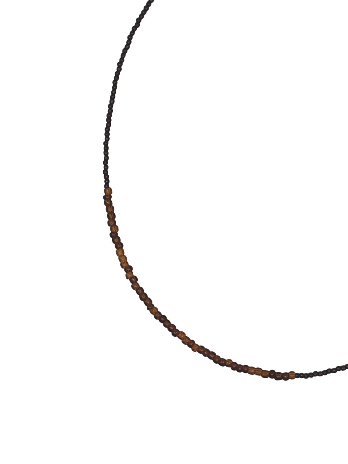 Tone on tone necklace - brown 상품이미지1
