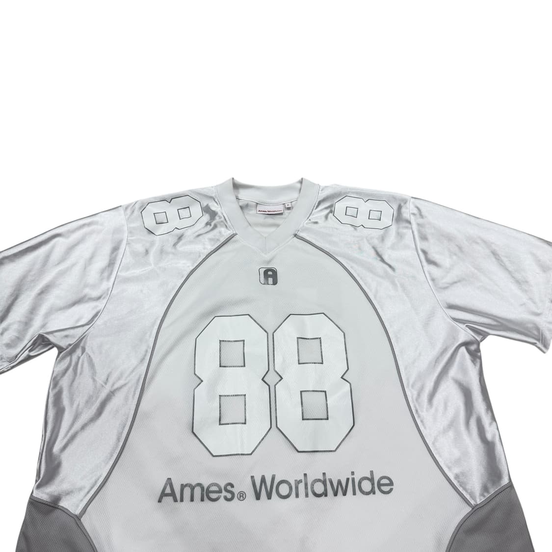 아메스 월드와이드 팔팔 풋볼 럭비 저지 반팔 화이트 상품이미지2