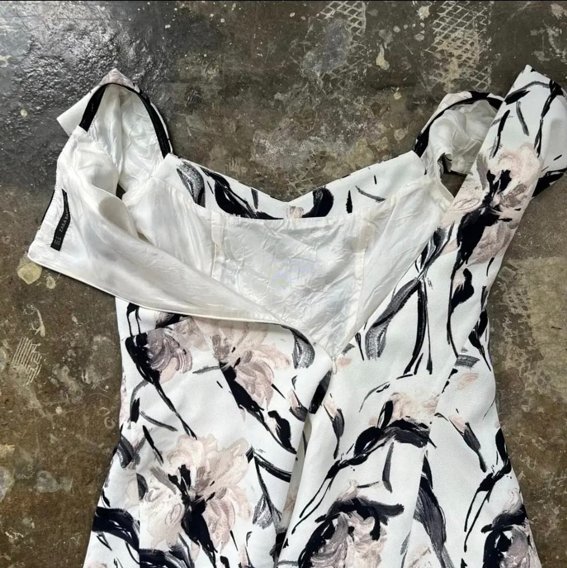M) ZARA 자라 나염 원피스  상품이미지5