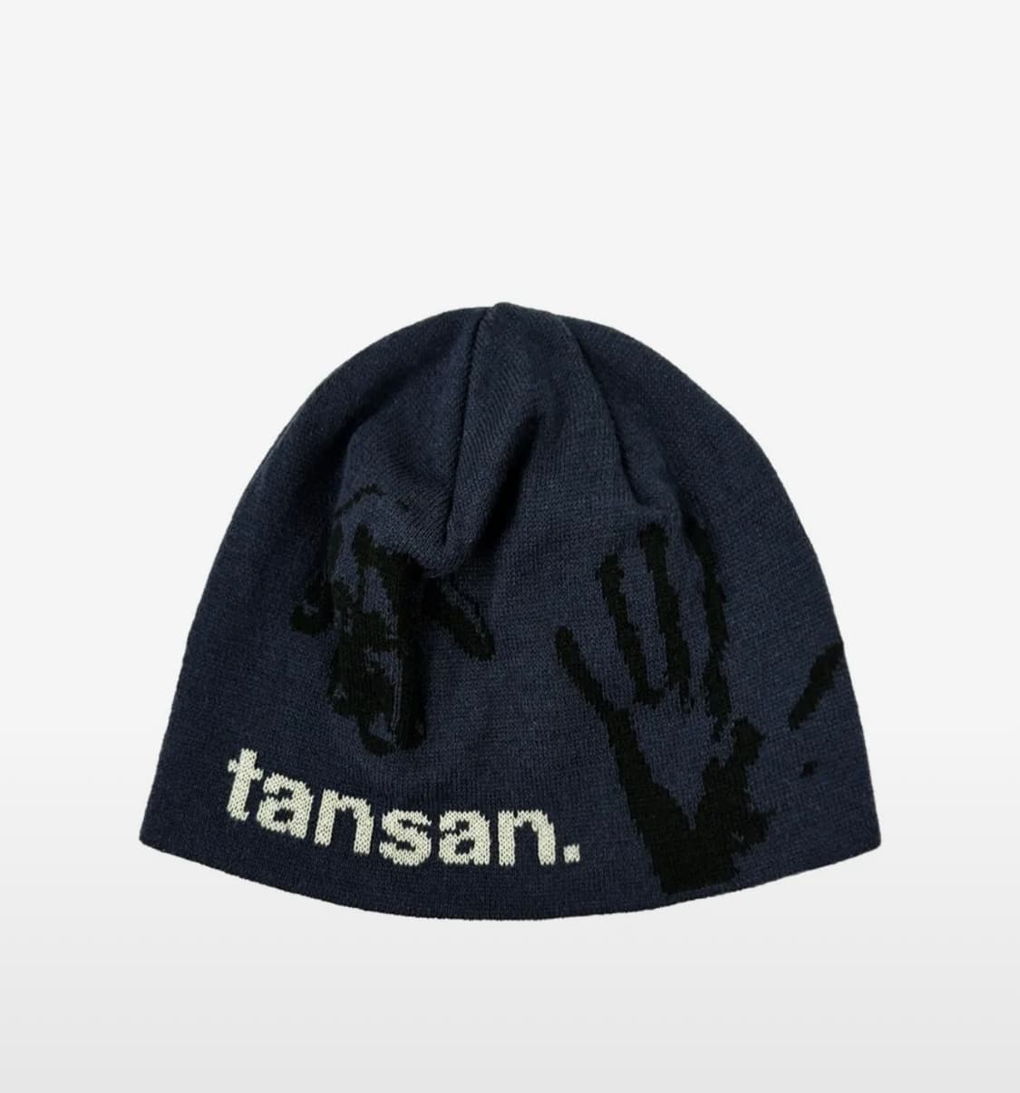 탄산마그네슘 자카드 핸드 그립 비니 네이비 상품이미지1