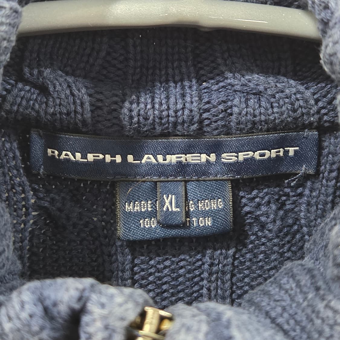 폴로랄프로렌 스포츠 우먼 케이블 니트 집업 XL 상품이미지3