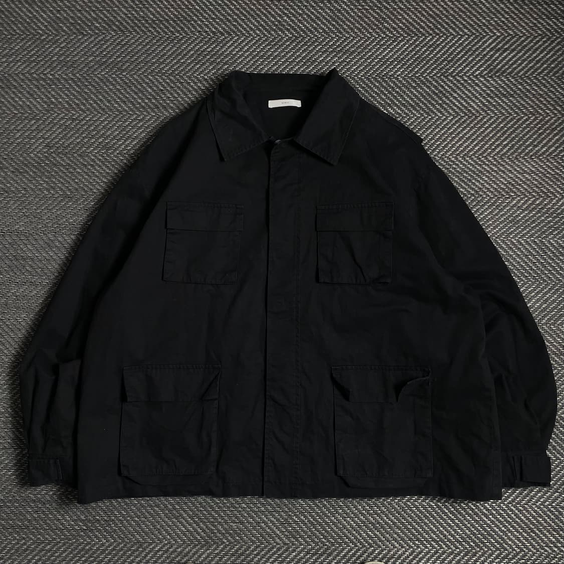 SCENT 미니멀 포켓 워크 셔츠 자켓 블랙o 4852 상품이미지1