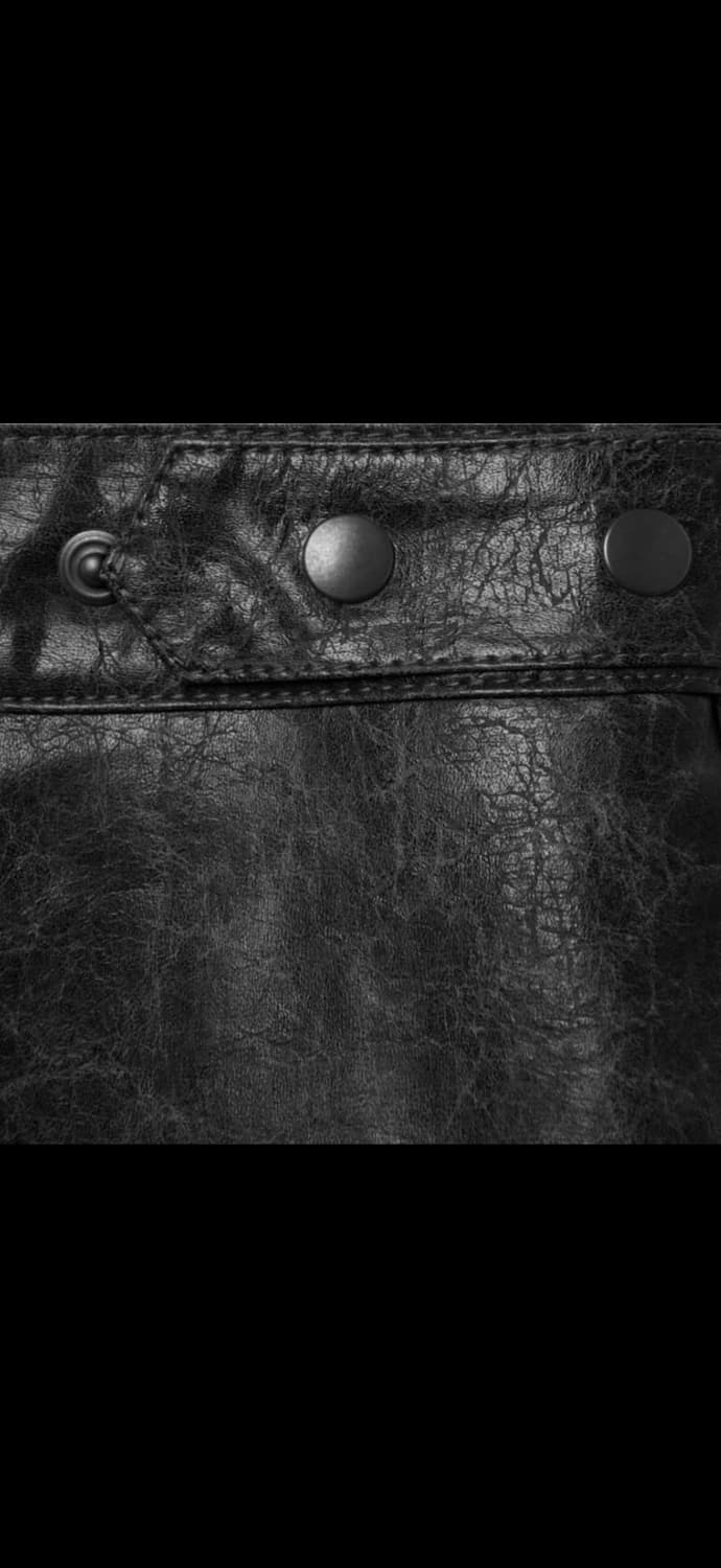 더일마 에코 레더 팬츠 브라운 상품이미지5