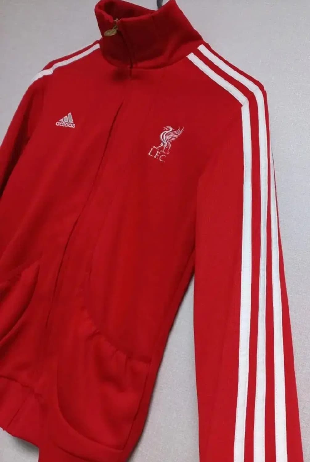 아디다스 리버풀 빨강 빨흰 빨간 트랙탑 저지 져지집업 100/L 상품이미지2