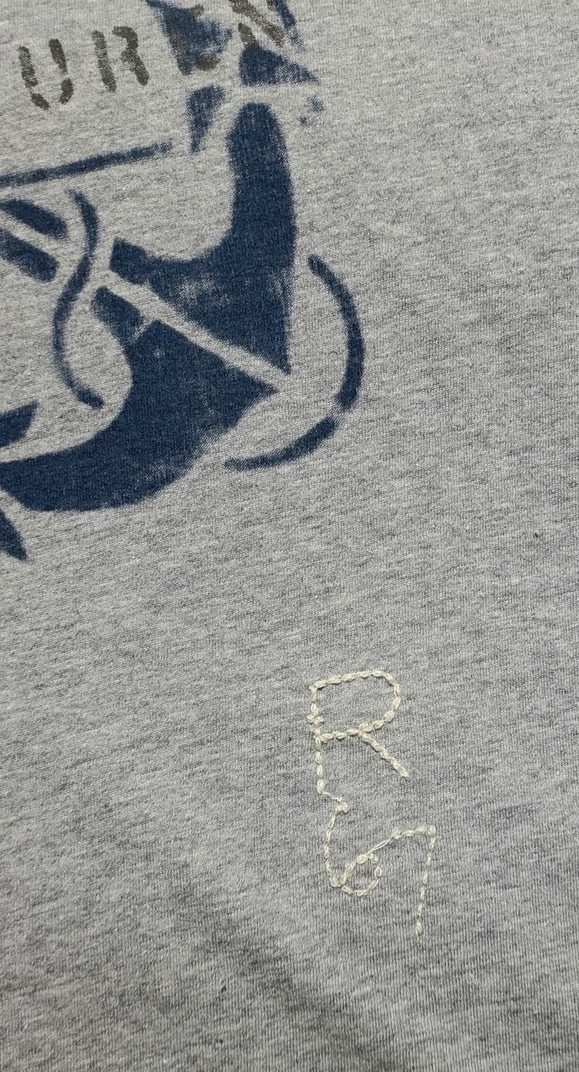 (새상품)데님앤서플라이 남성용 자수 그레이 반팔티셔츠(XL) 상품이미지4