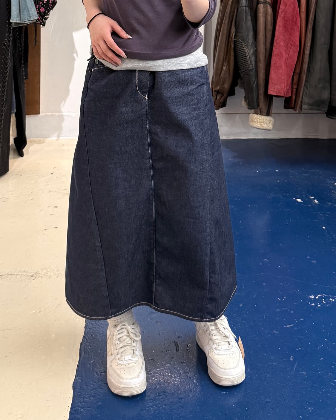 Levis 리바이스 엔지니어드 데님 스커트 상품이미지1