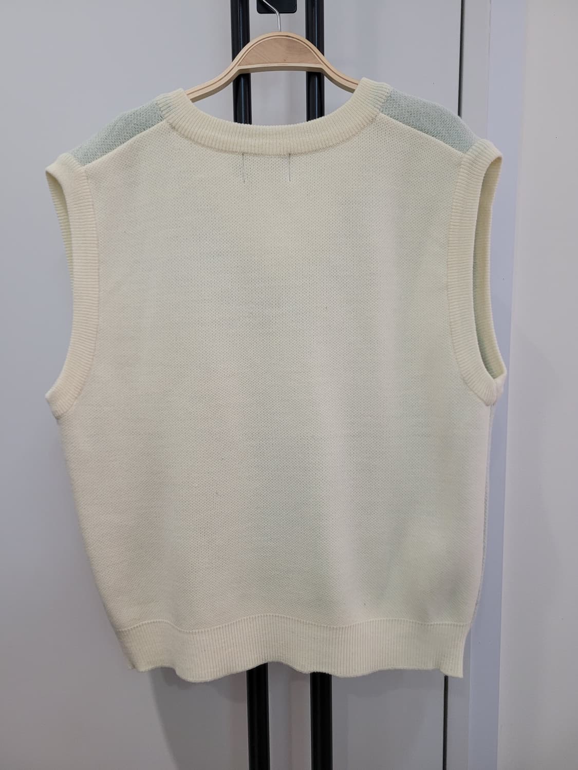 척 CHUCK 곰돌이 니트 베스트 아이보리 프리사이즈 상품이미지4