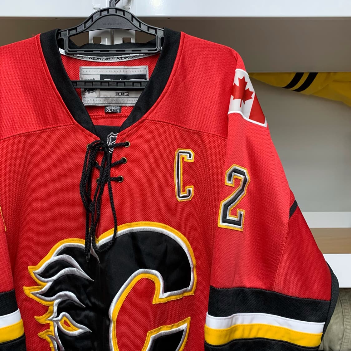 [XL] 리복 CCM NHL 캘거리 플레임즈 제롬 이긴라 져지 상품이미지1