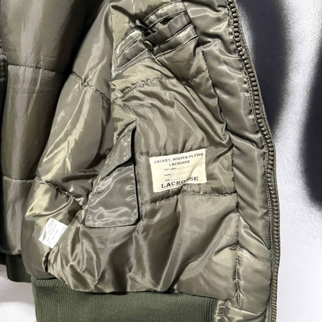 VTG 빈티지 밀리터리 CWU-45p 퀼팅 플라이트 자켓 상품이미지7