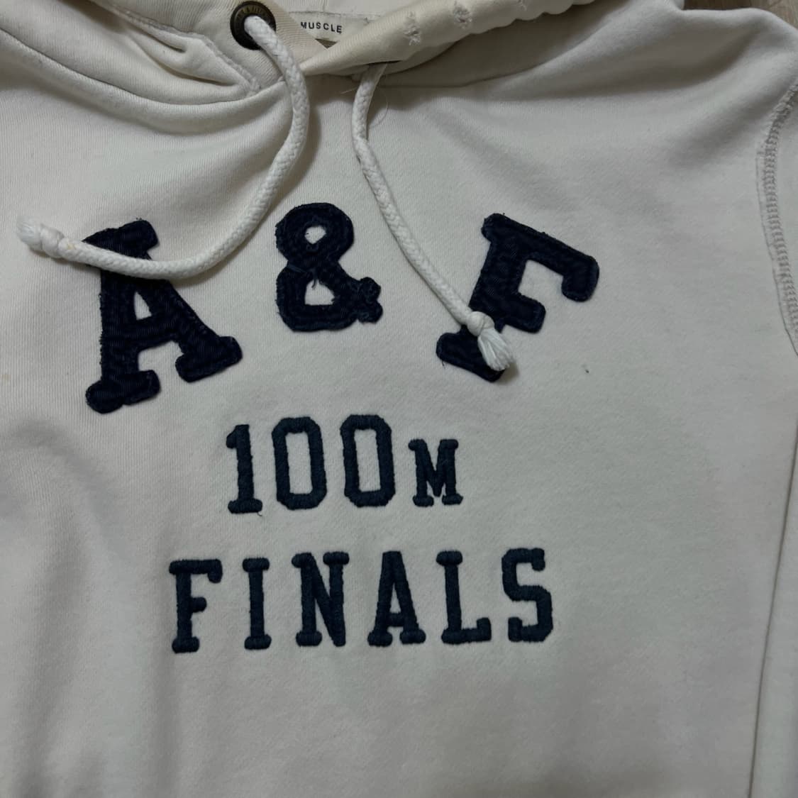 아베크롬비 빅로고 기모 후드티 S/90  상품이미지3