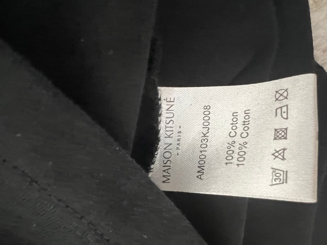 메종키츠네 반팔 블랙 xl 상품이미지4