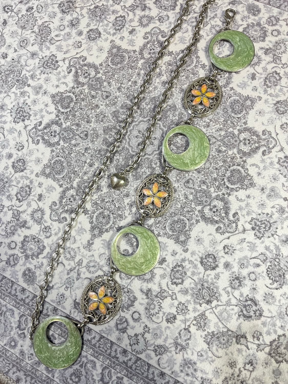 오리엔탈 페어리 플라워 엔틱 체인 벨트 상품이미지5