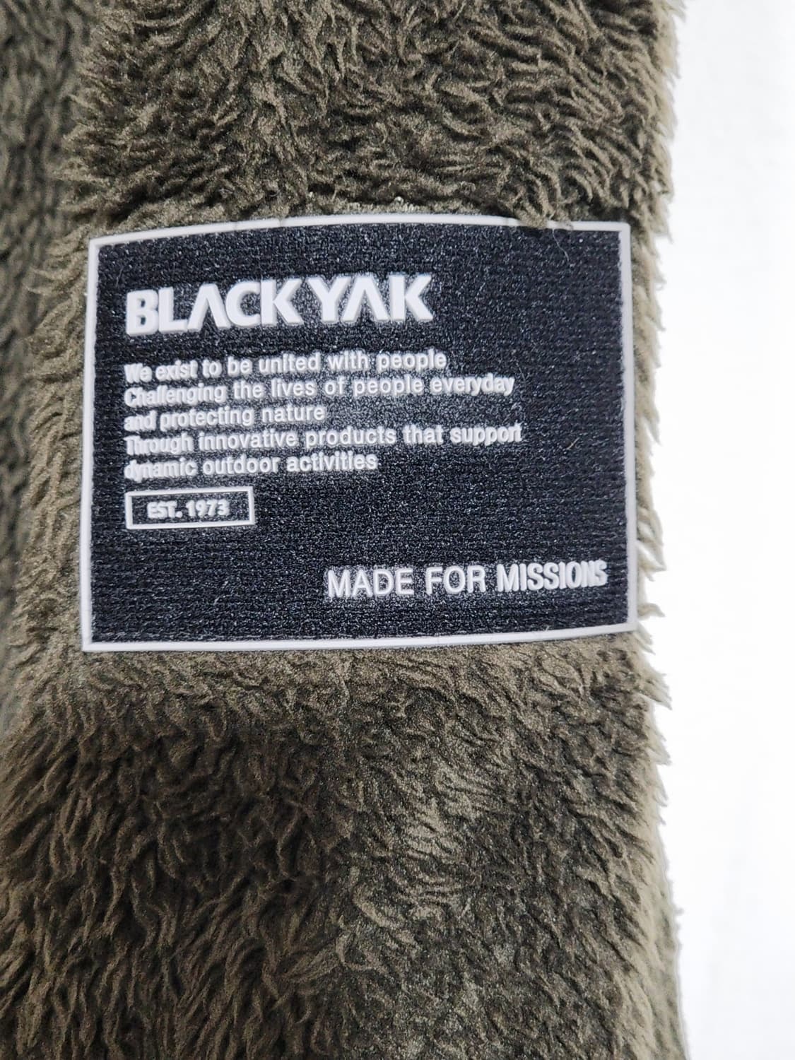 (100) 블랙야크 플리스 점퍼 진카키 뽀글이 후리스 자켓  상품이미지4