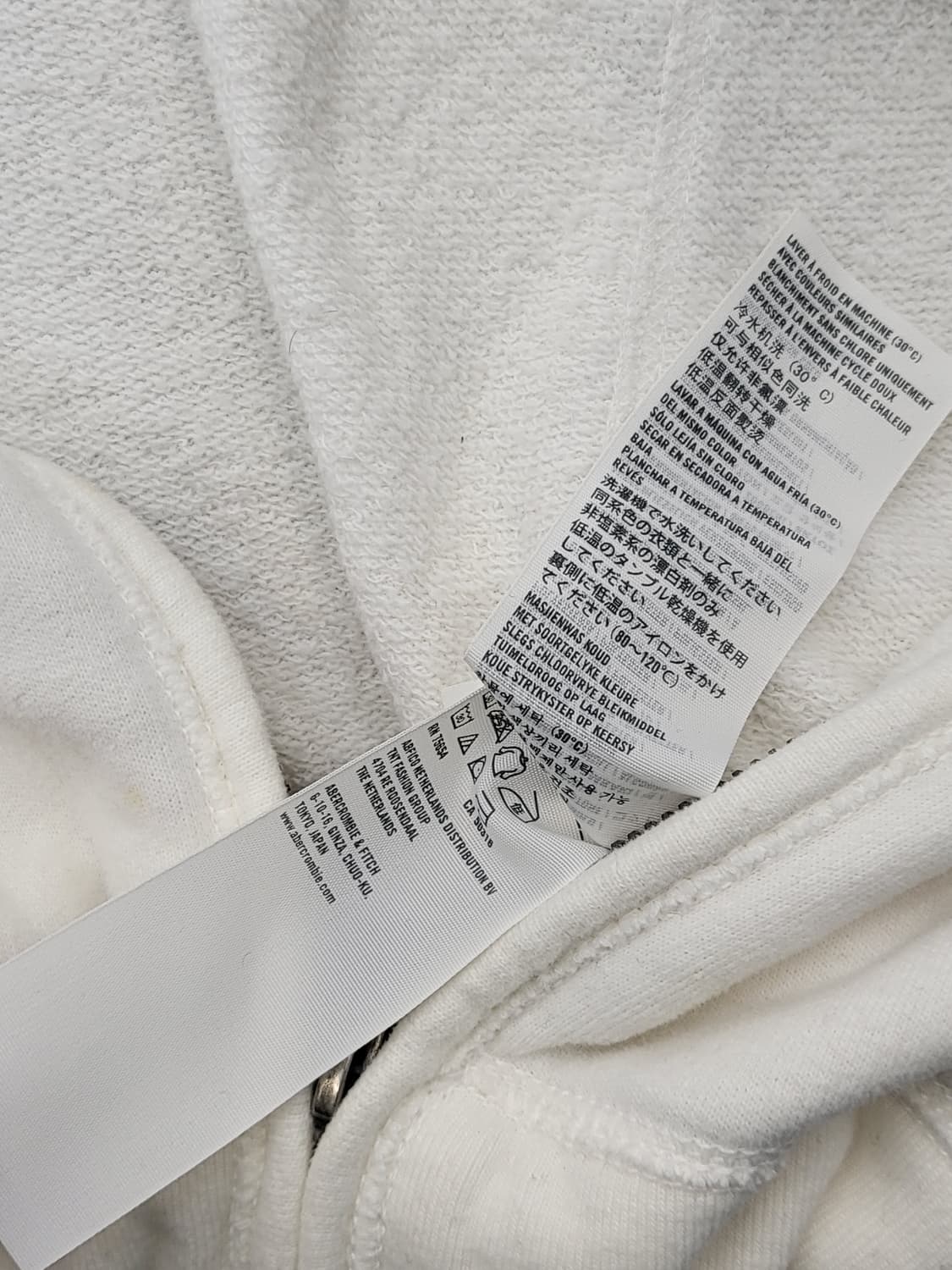 홀리스터 Cali Love 흰색 후드집업 L 상품이미지8