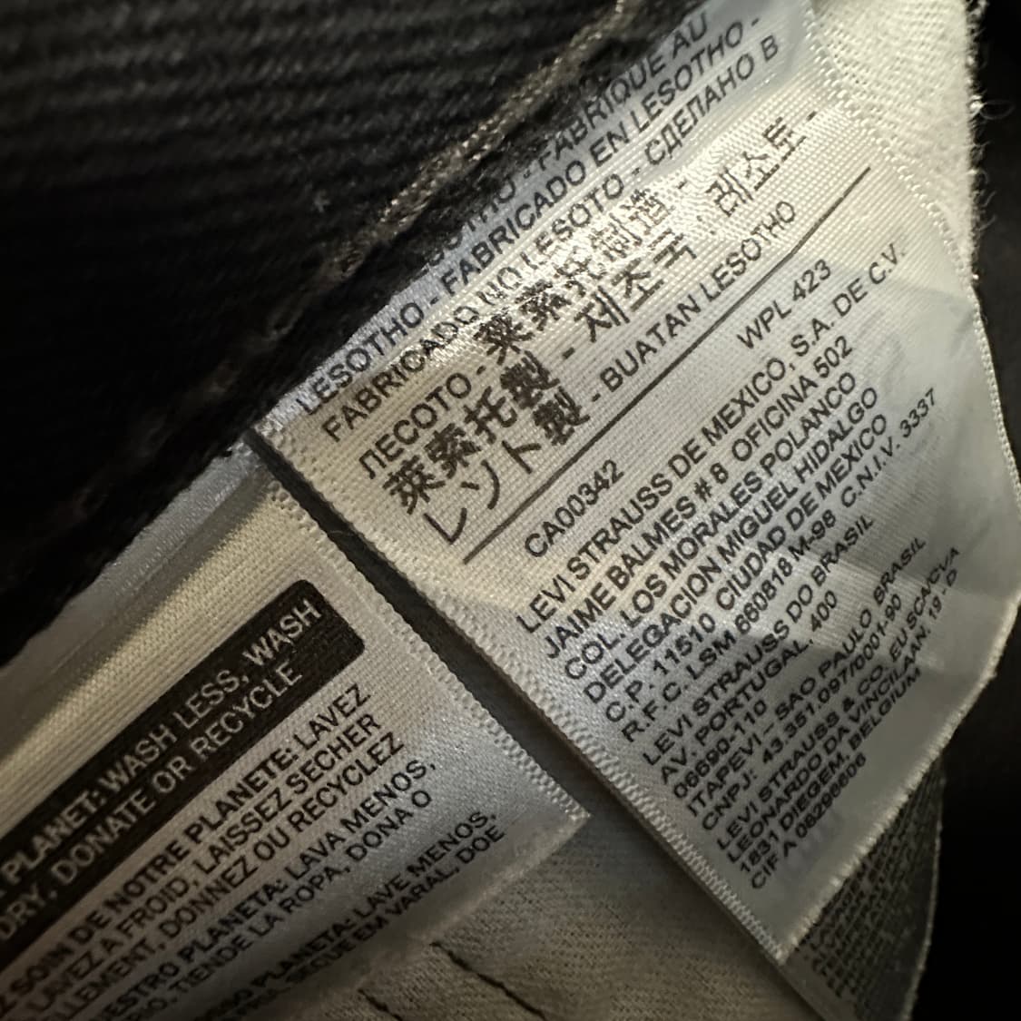 LEVI'S 505 black jeans 상품이미지5
