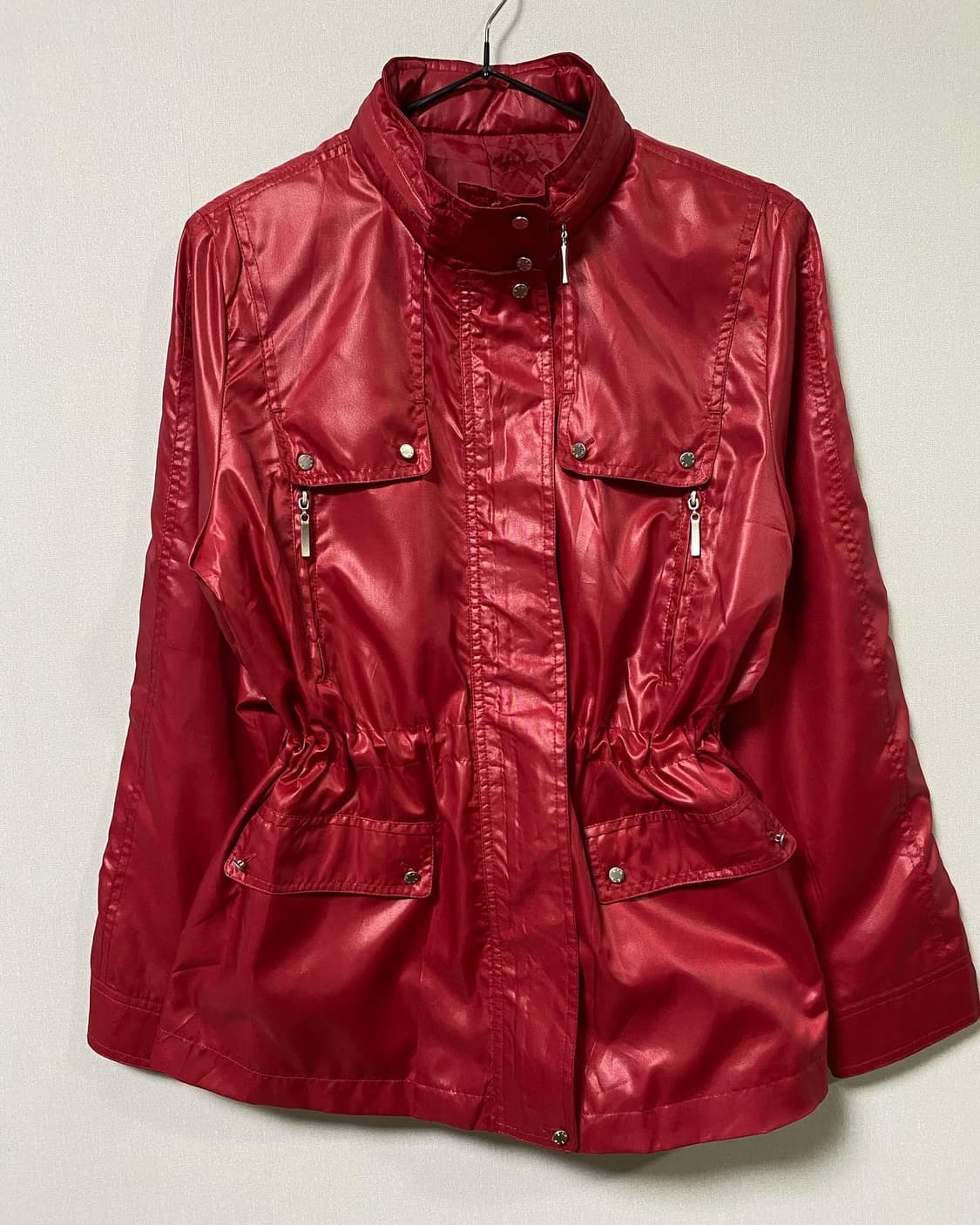 Japan)레드 하이넥 나일론 윈드브레이커 ✔️𝙎 상품이미지6