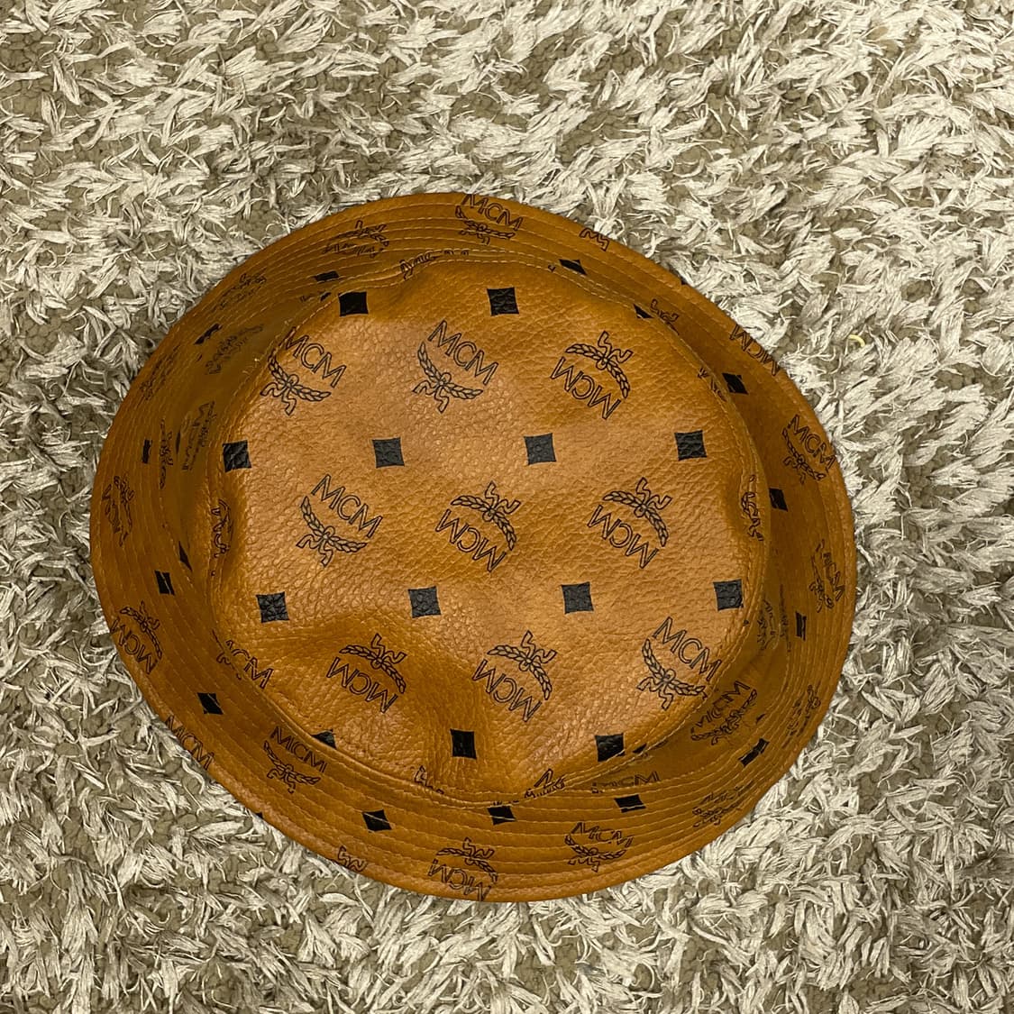 MCM 로고 버킷햇 브라운 상품이미지2