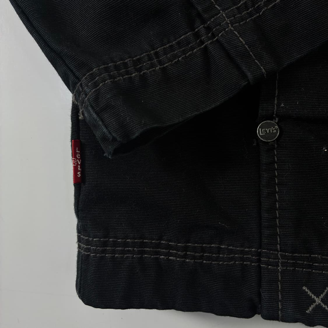 Levi's  리바이스 센터포켓 스티치 블랙 데님자켓  상품이미지4