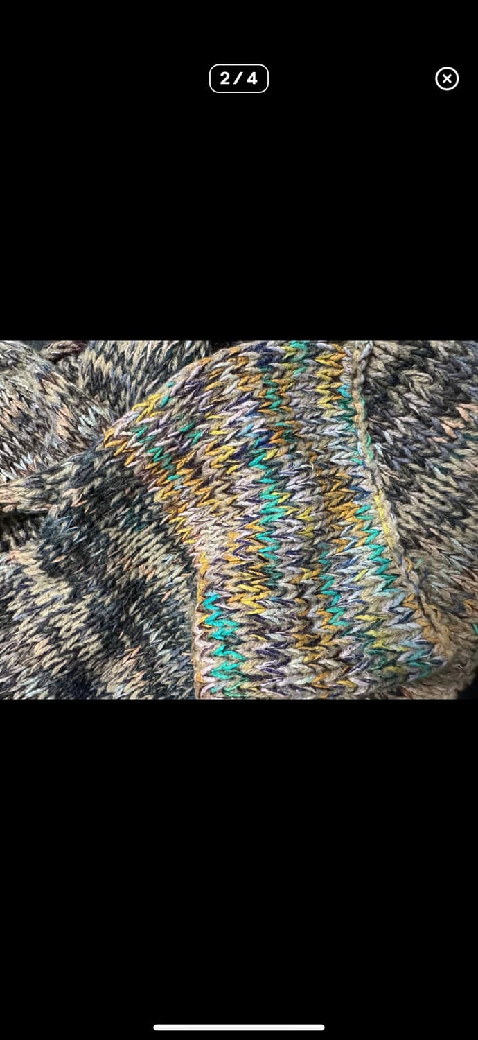 knitted wool paper scark 상품이미지2