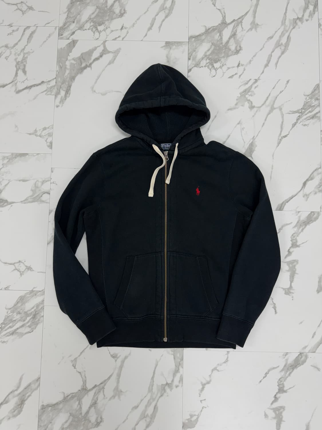 폴로 랄프로렌 블랙 후드 집업 상품이미지1