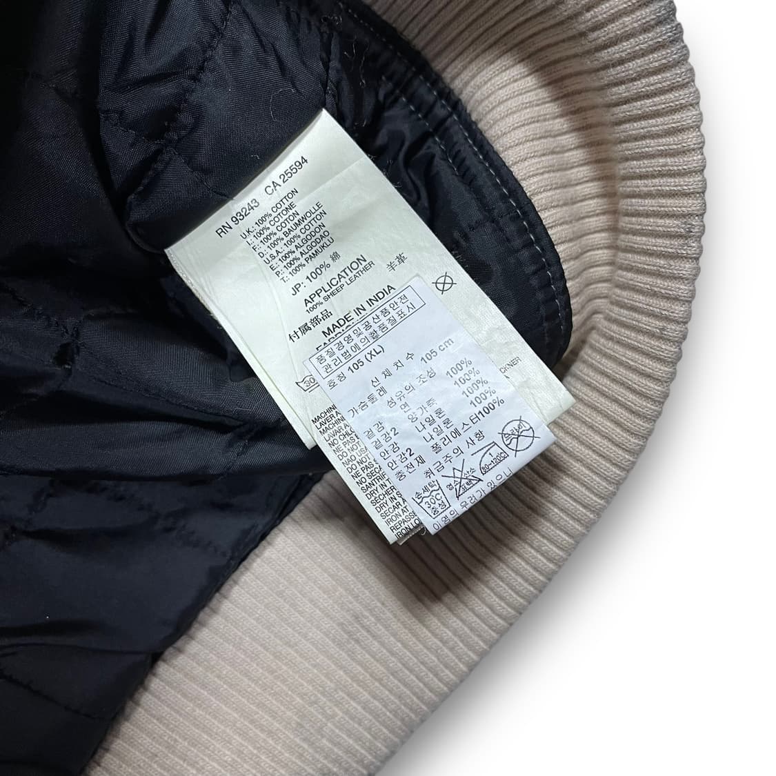 디젤 램 레더 다잉 락스모드 웨이브 봄버 자켓 상품이미지5