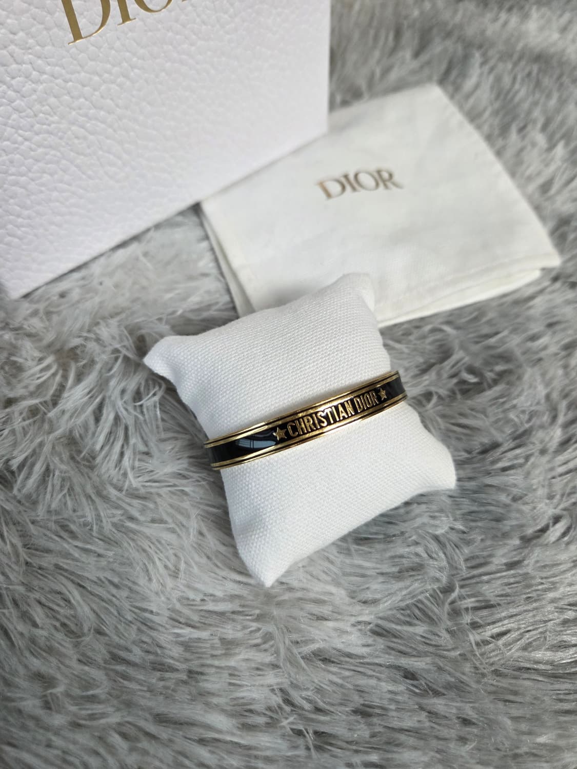 [정품] 디올 코드 뱅글 팔찌 블랙 상품이미지1