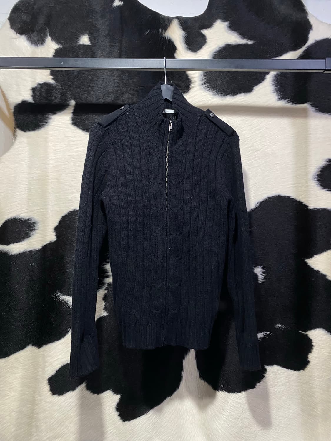 Nil noute 견장 니트집업 상품이미지2