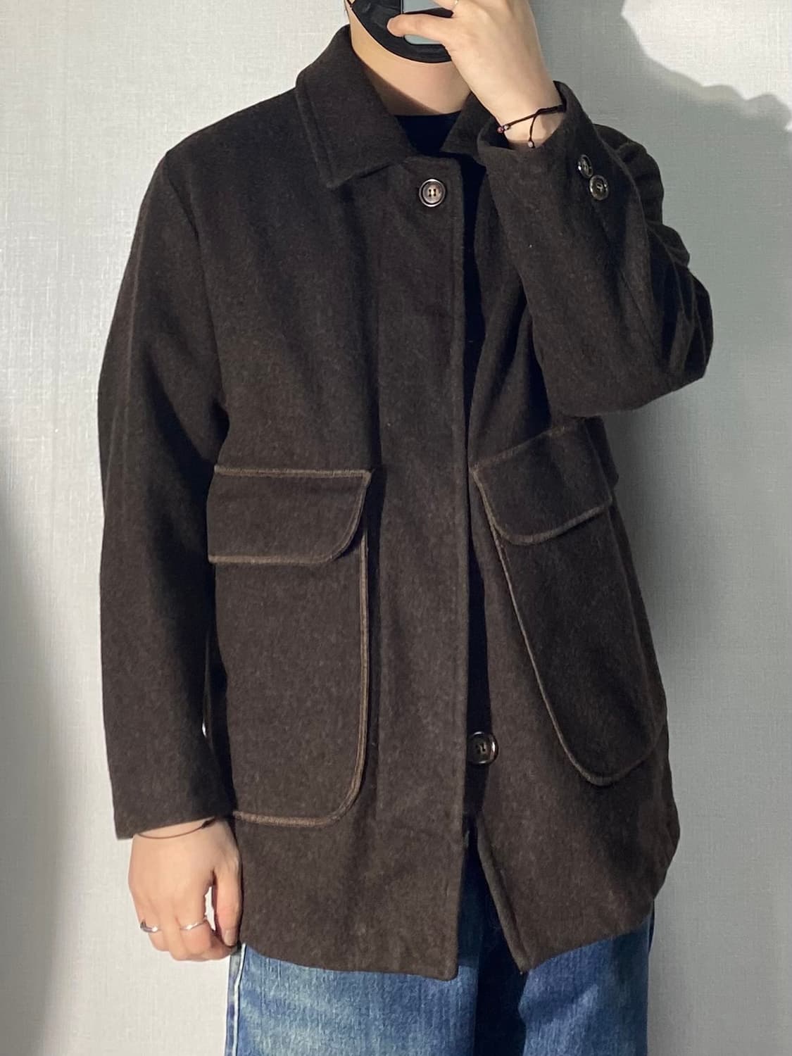 [48] 90s OLIVER By VALENTINO 브라운 라나울 자켓 상품이미지7