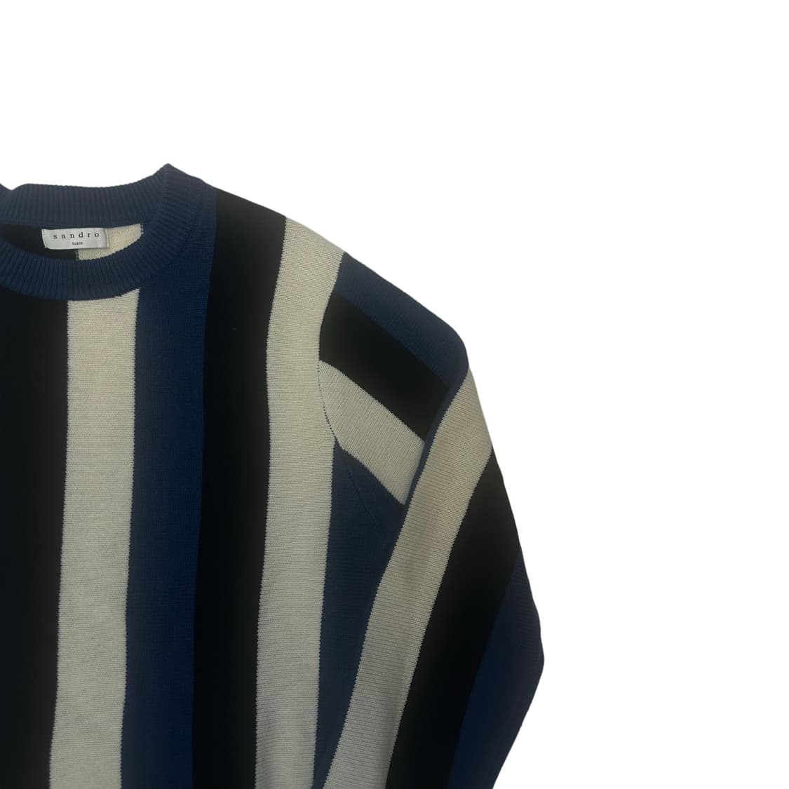 산드로 블루 스트라이프울니트 M 상품이미지2