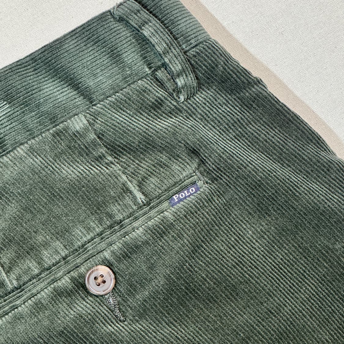 36inch) 폴로 랄프로렌 클래식핏 코듀로이 면바지 딥그린 상품이미지3